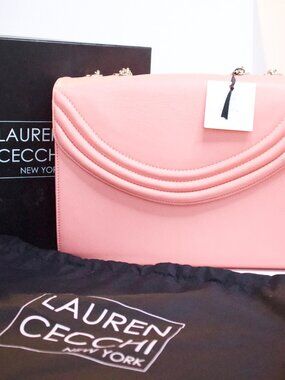 Lauren Cecchi New York Pink handbag NWT duster bag and Original Box!